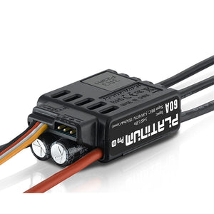Hobbywing Platinum 60A V4 Brushless ESC 3-6S LiPo Input 7A/5-8V Adjustable BEC for RC Multicopter and Fixed-wings