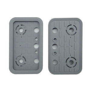 5pcs Top Suction Plates Rubber Suction Pad (125mmx75mmx17mm with Large Hole) for Vacuum Blocks