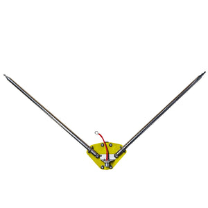 Shortwave Telescopic Positive V Antenna Base + 2PCS 5.6m Telescopic Antennas for Amateur Radio DIY
