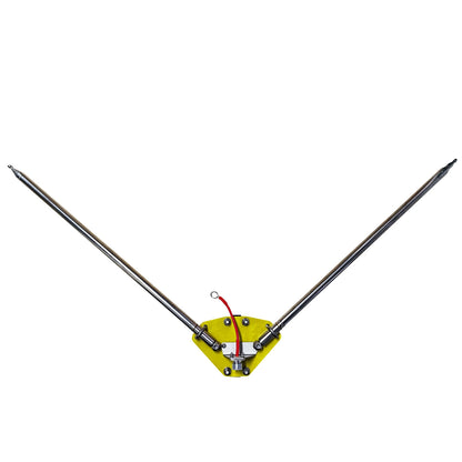 Shortwave Telescopic Positive V Antenna Base + 2PCS 5.6m Telescopic Antennas for Amateur Radio DIY