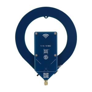 10KHz-180MHz Mini Active Antenna LW/MW/SW/FM Aviation Portable High Gain Loop Antenna Compatible with SMA-K/SMA-J Connector