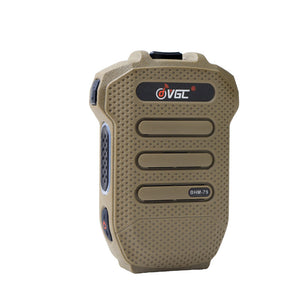 Sandy Yellow BHM-79 Bluetooth Wireless Walkie Talkie Microphone Lightweight Handheld Mic for VR-N7500/N75/N76/N65