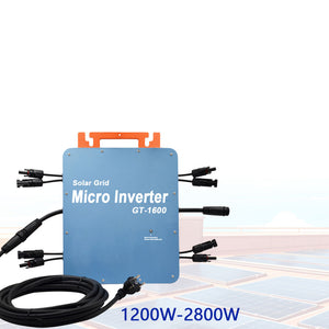 GT-1400 110V/230V 1400W Solar Grid Micro Inverter MPPT Intelligent WiFi Control IP66 Support Remote APP Upgrade
