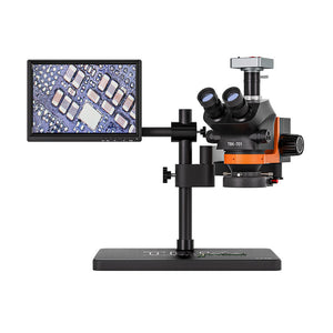 TBK-701 Trinocular HD 48 Million Pixels Electronic Microscope 7-50X for Mobile Phone Soldering and Repair