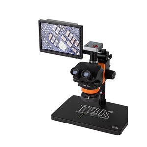 TBK-701 Trinocular HD 48 Million Pixels Electronic Microscope 7-50X for Mobile Phone Soldering and Repair