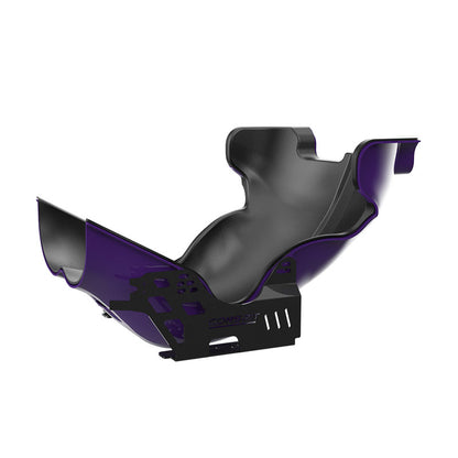 CONSPIT F1 Formula Racing Seat Sim Racing Seat (Black &amp; Purple) + 2PCS Seat Mounting Brackets
