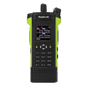 HAMGEEK APX-8000 12W VHF UHF Walkie Talkie Dual Band Radio Dual PTT with Handheld Microphone