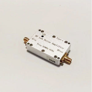 50MHz-6GHz 20dB RF LNA Low Noise Amplifier Small Signal Receiving Amplifier RF Accessory with SMA Female Connector