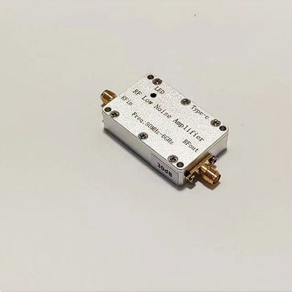 50MHz-6GHz 30dB RF LNA Low Noise Amplifier Small Signal Receiving Amplifier RF Accessory with SMA Female Connector