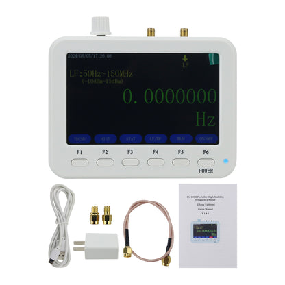 50Hz-4GHz RF Frequency Meter Portable Frequency Counter w/ 5&quot; Color Display FC-4000