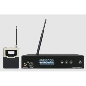 560 Mono In Ear Monitor System UHF IEM System (Wireless Transmitter + 1 Silver &amp; Black Receiver)