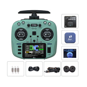 Green Jumper T15 Remote Controller ELRS 2.4GHz/915MHz Hall Sensor FPV Controller for FPC Racing Drones