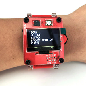 DSTIKE Deauther Watch X-RED Programming Watch Development Tool ESP8266 Deauther Software with 1.3-inch OLED