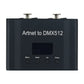 ARTNET to DMX512 Controller 2-Port Mini Ethernet to DMX Adapter 1024-Channel 5V DC500mA Ethernet Converter
