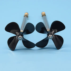 L10cm 4-Blade Propeller Kit for 4mm Motor Shaft Left and Right Waterproof RC Boat Propeller Kit