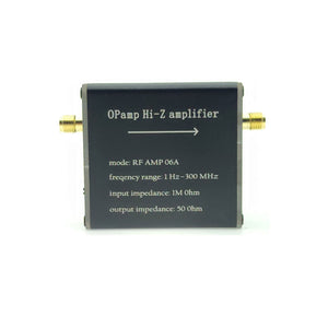 Hi-Z Amplifier RF AMP 06A 1Hz-300MHz 1Mohm Input 50ohm Output High Impedance Amplifier