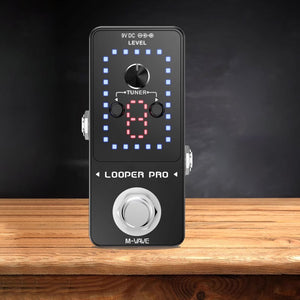 M-VAVE Looper Pro Loop Pedal Effect Pedal w/ Built-in Tuner Supports 9 Loops and 48K/24bit Recording