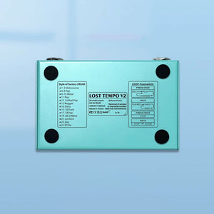 M-VAVE Lost Tempo V2 Looper &amp; Drum Machine Pedal &amp; Tuner for 4 Loops &amp; 11 Minutes Recording Time