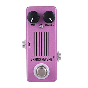 MOSKY Spring Reverb Stompbox Pedal Mini Guitar Effect Pedal True Bypass Accessory for Guitar Players