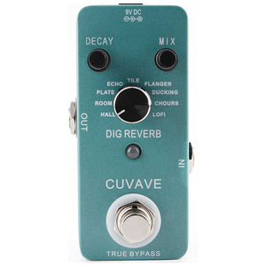 CUVAVE (M-VAVE) DIG Reverb Digital Reverb Pedal with 9 Reverb Types Decay &amp; Mix Control True Bypass