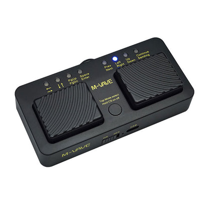 M-VAVE Black Silent Page Turner Bluetooth Page Turner for Apple Android Tablet PCs Cellphones