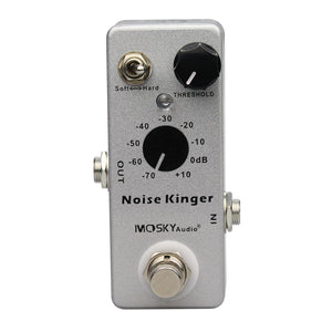 MOSKYAudio Noise Kinger Noise Gate Guitar Pedal Supports Soft and Hard Modes &amp; -70dB to +10dB Range