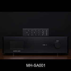 MUSETEC Black MH-SA001 HiFi Preamplifier Fully Discrete Class A Audio Amplifier Low Resistance Volume Potentiometer