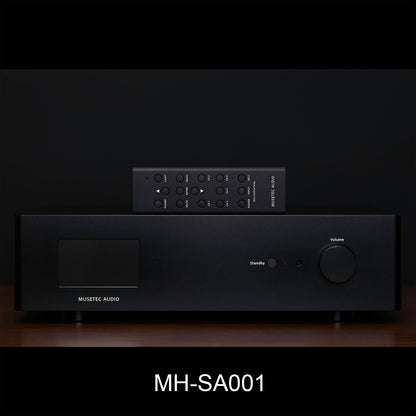 MUSETEC Black MH-SA001 HiFi Preamplifier Fully Discrete Class A Audio Amplifier Low Resistance Volume Potentiometer