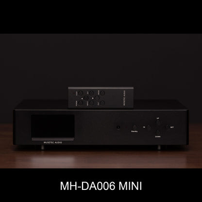 MUSETEC Black MH-DA006MINI Audio Decoder Bluetooth ES9039PRO DAC Built-in USB Digital Interface for Amanero
