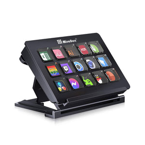 MBox293 Black 15-Key Visualize Custom DIY Keyboard Live Streaming Console Replacement for Stream Deck