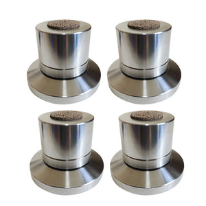 4pcs 69mm 304 Stainless Steel Speaker Feet Pads 500KG Capacity for Audio Equipment Tube Amps &amp; DACs
