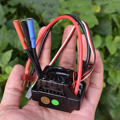 Second-hand Waterproof 2S-3S ESC Brushless ESC 60406 w/ Cooling Fan &amp; T Plug for KYOSHO Model Cars