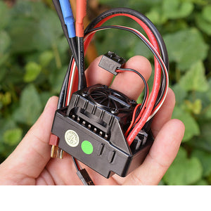 Second-hand Waterproof 2S-3S ESC Brushless ESC 60406 w/ Cooling Fan &amp; T Plug for KYOSHO Model Cars