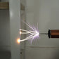 YSKJ-49 Mini Portable Handheld Tesla Coil 180W Artificial Lightning Generator Arc Gun (White Shell + Blue Coil)