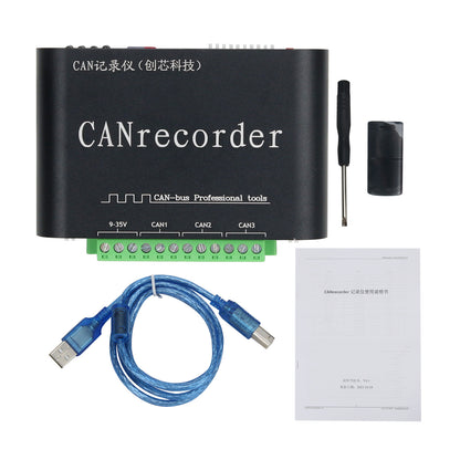 CAN Recorder CAN Bus Data Recorder Offline Recording Broadcasting Offline Playback Relay For SD Card