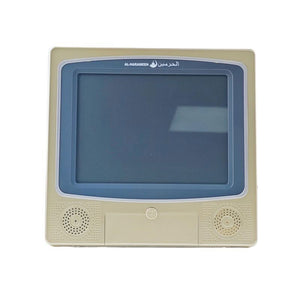 AL-HARAMEEN HA-4009 Muslim Azan Clock Foldable Clock Table Clock (Golden) with Foldable Stand