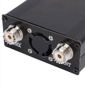 50W Portable Shortwave Radio 2MHz-30MHz RF Power Amplifier with 4-level Low Pass Filter Support for ICOM/XIEGU Band Switch