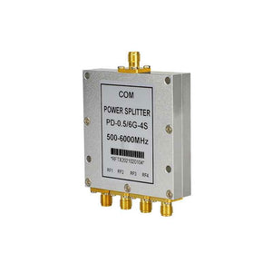 PD-0.5/6G-4S 500-6000MHz 4-Way Microstrip Power Divider Power Splitter RF Combiner (w/ DC Block)