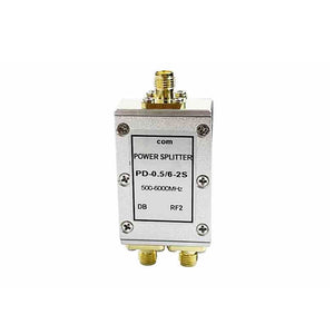 PD-0.5/6-2S 500-6000MHz 2-Way RF Power Splitter Power Divider 2.4G 5.8G Combiner (with DC Block)