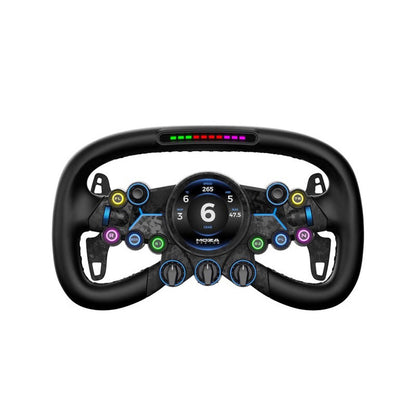 MOZA Vision GS 310mm/12.2&quot; Steering Wheel Racing Wheel Racing Simulator with 2.85&quot; Touch Screen