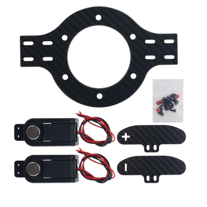 SimPlayer Aluminum Alloy Shift Paddles RC Game Simulation Steering Wheel Magnetic Paddles with Mount for Logitech/Thrustmaster