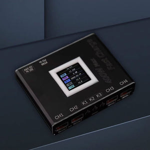 400W Charger 4CH Full Protocol Fast Charging Module SW3518 Buck Module w/ 1.54&quot; Screen for QC3.0 PD