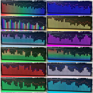 AS1000 Professional Full Color Music Spectrum Display Rhythm Light Dedicated for 2P3 3U Cabinet without Mounting Bracket