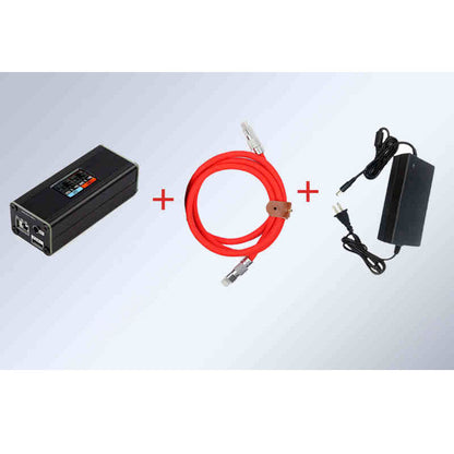 200W Charger 2CH Fast Charging Module (Main Unit &amp; 1m Data Cable for Type-C + Apple &amp; Power Supply)