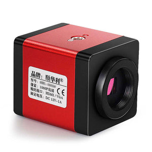 SHL-236-2# Red 2MP 1080P Industrial Camera Microscope Camera Color CCD w/ HDMI-compatible Interface