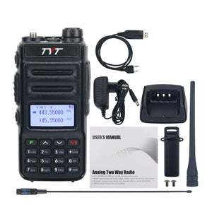 TYT TH-UV88 5W VHF UHF Radio Long-Range Handheld Transceiver with Programming Cable Long Antenna