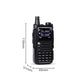 LD-6100 Outdoor Handheld UV Dual Band DMR Digital Walkie Talkie Dual Time Slot 76-108MHz FM Receiver