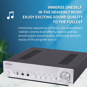 PA-50X High Power Stereo Combined Audio Power Amplifier Bluetooth5.0 Multi-channel Input Support APP Control