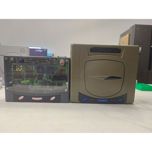 3D Printed Mini Game Console Saturn Game Console with 2 Lights (3 Pink Buttons) for SAROO HDLoader