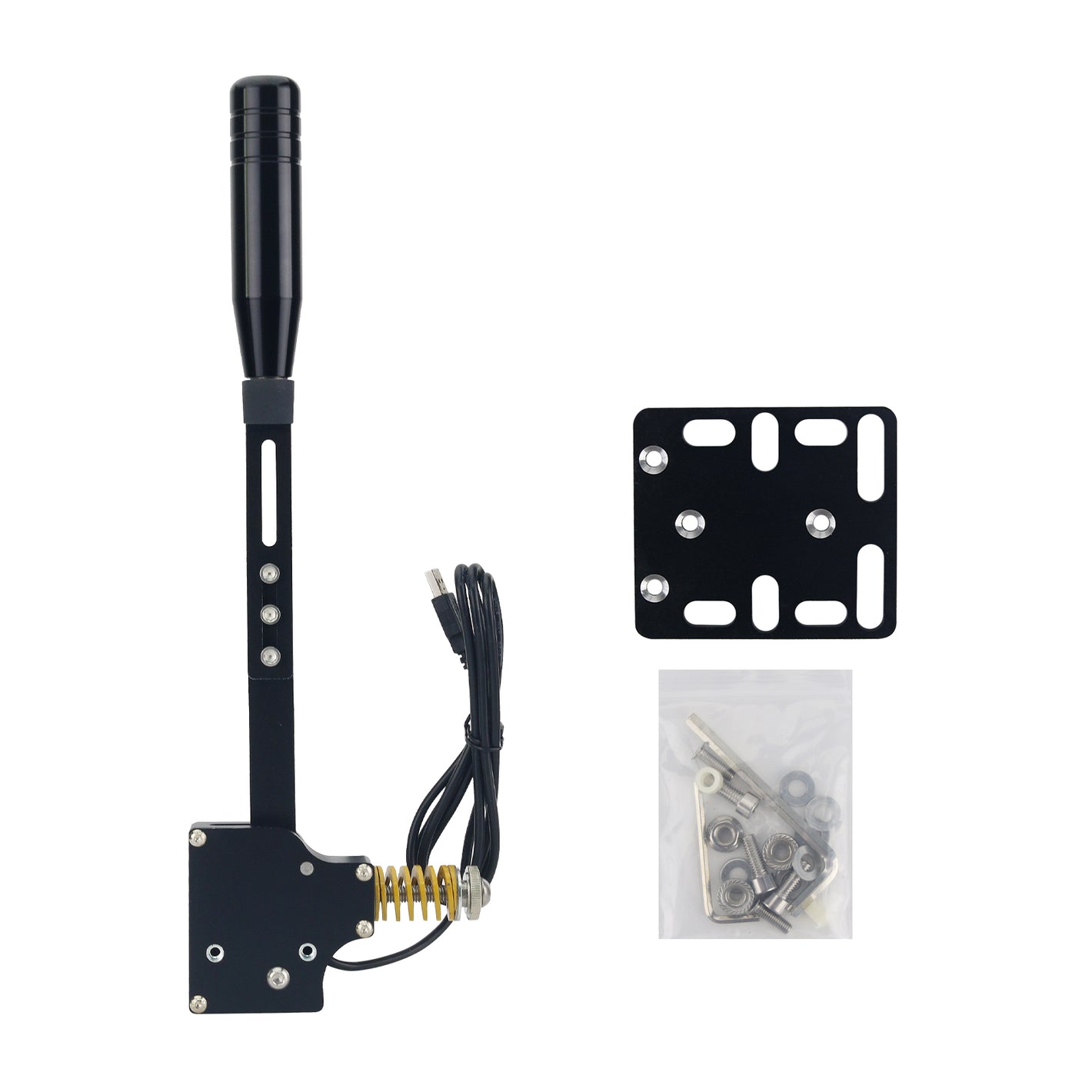 Simplayer PC USB SIM Racing Game Linear Handbrake (All Black) for Logitech G27 G29 Thrustmaster Racing Wheels